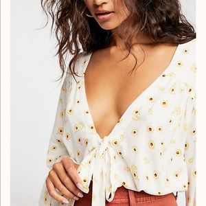 Free People bell sleeve bodysuit